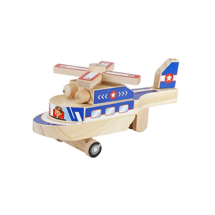 Дерев'яна іграшка вертоліт