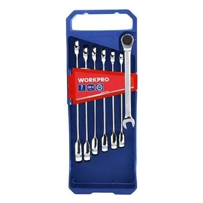 Набір двосторонніх гайкових ключів з храповим механізмом