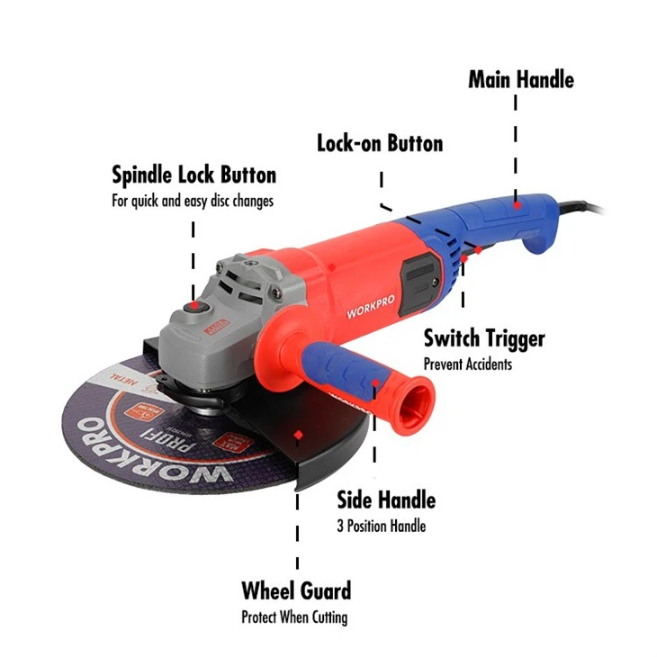 230MM 2200W PROFESSIONAL ANGLE GRINDER