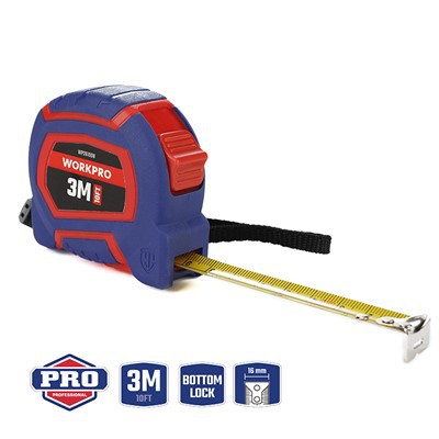 МІРНА СТРІЧКА 3 М (10 ФУТІВ) x 16 ММ З НЕЙЛОНОВИМ ПОКРИТТЕМ